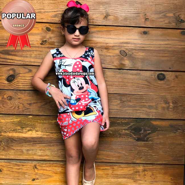 Vestido personagem hot sale infantil